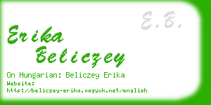 erika beliczey business card